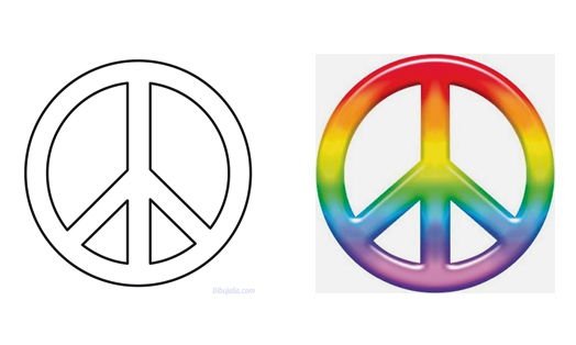 simbolo hippie paz
